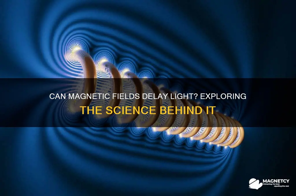 can light be delayed by magnetic fields