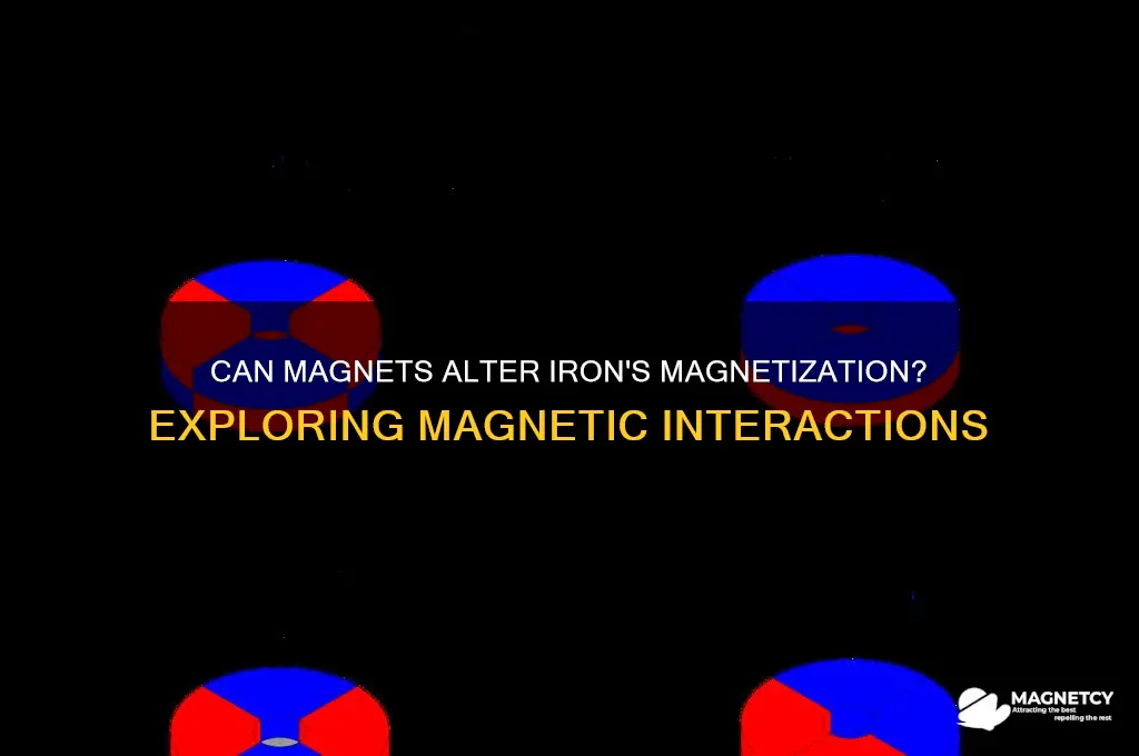 can magnet change iron magnetization