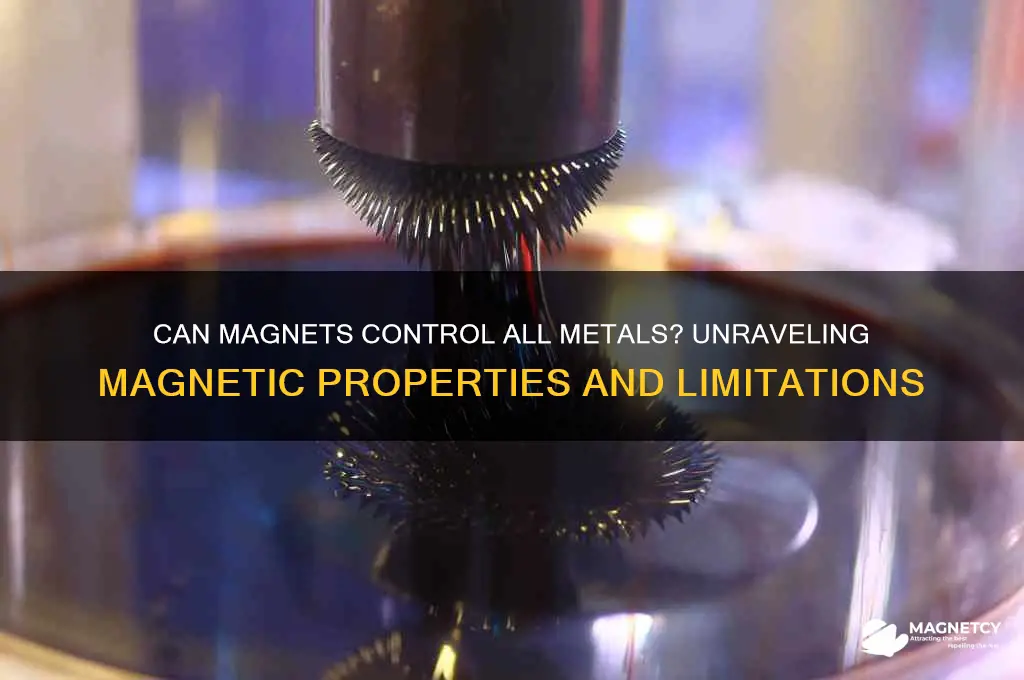 can magnet control all metals