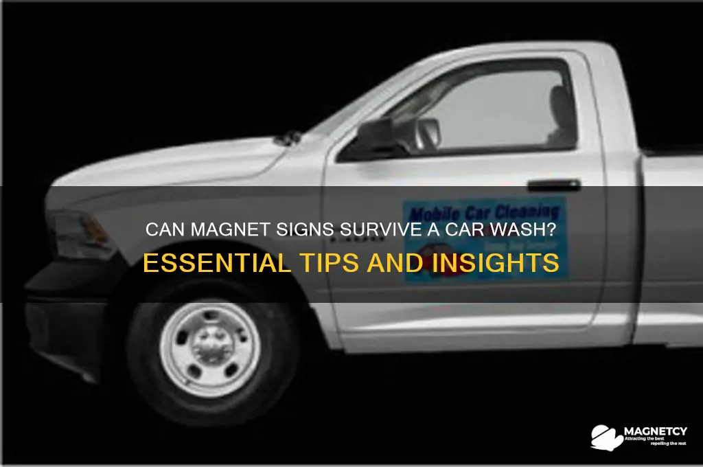 can magnet sign go through car wash