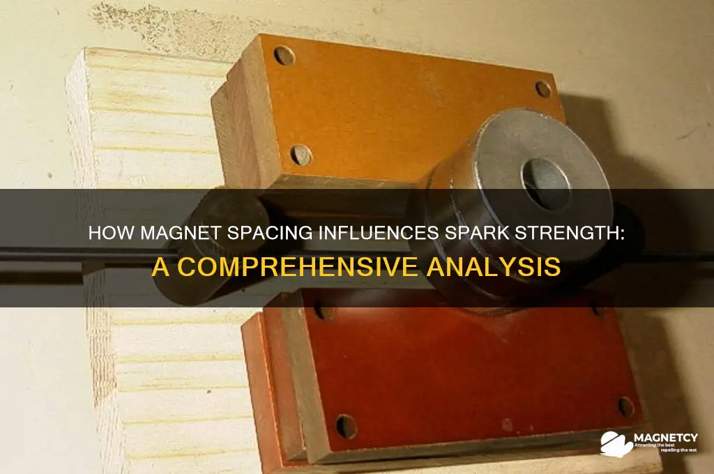 can magnet spacing affect the strength of spark