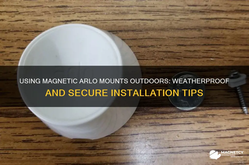 can magnetic arlo mounts be used outside