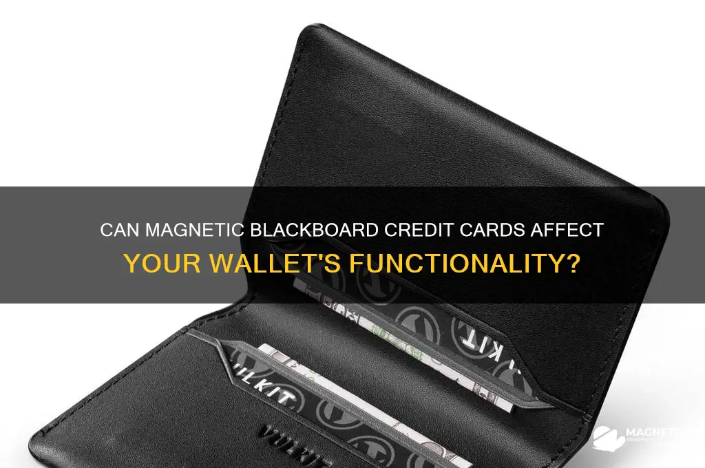 can magnetic black board credit card