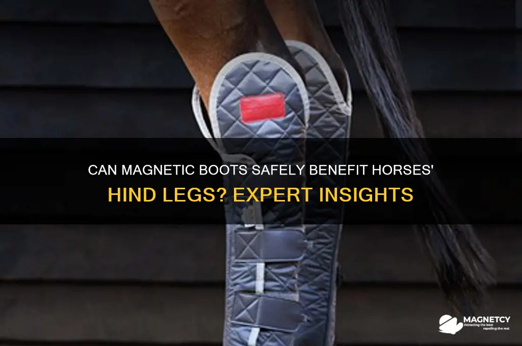 can magnetic boots be put in horses hind legs