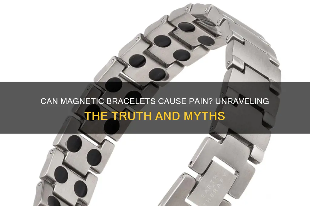 can magnetic bracelets cause pain