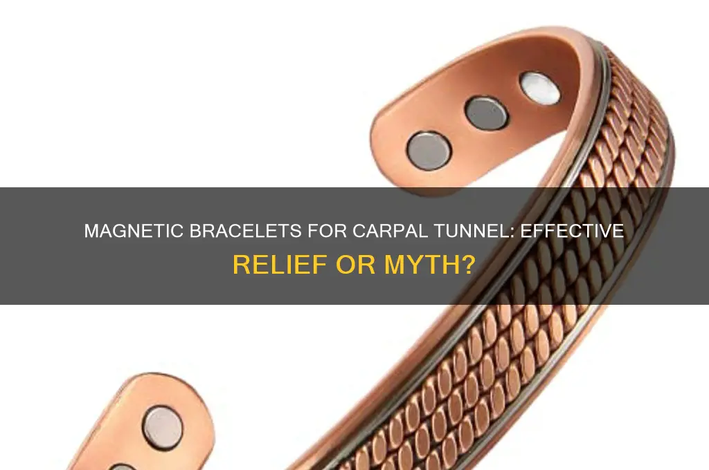 can magnetic bracelets help carpal tunnel