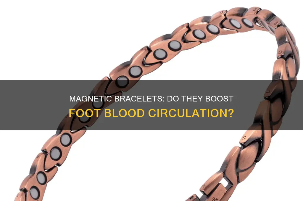 can magnetic braclets improve blood circulation in the feet