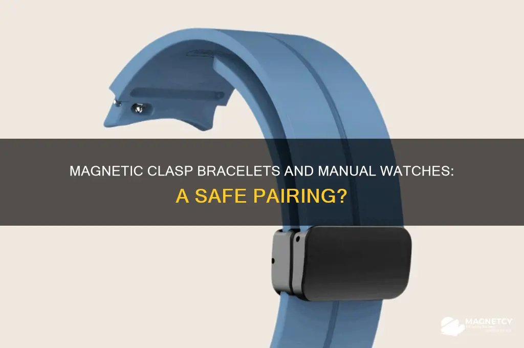 can magnetic clasp bracelet be worn with manual watch