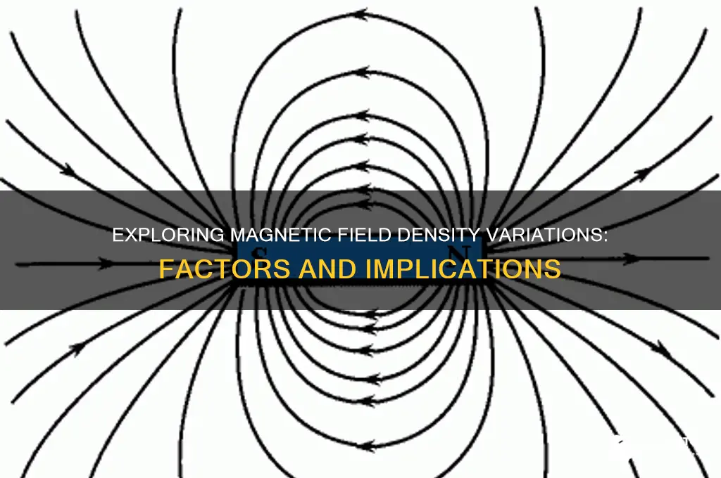 can magnetic field density vary