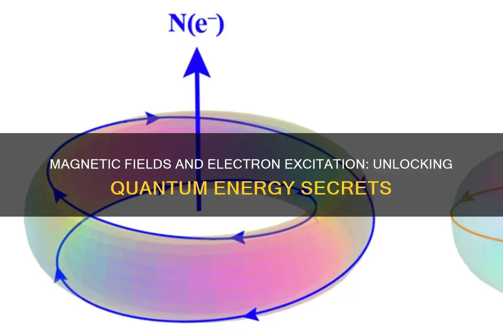 can magnetic field excite electrons