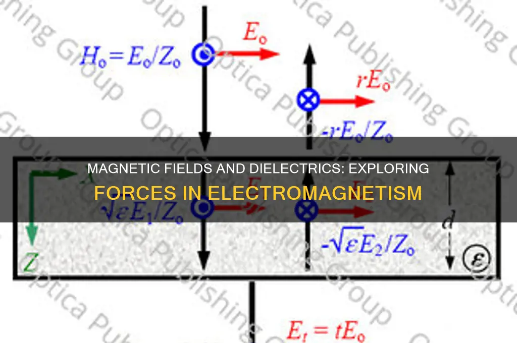 can magnetic field exert a force on dielectric