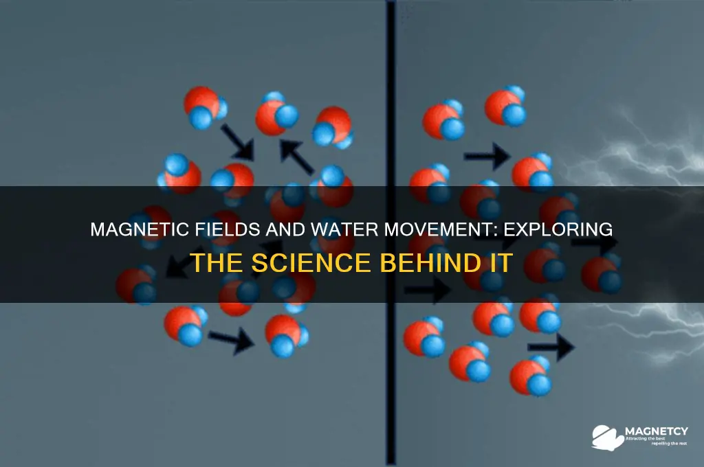 can magnetic field moves water