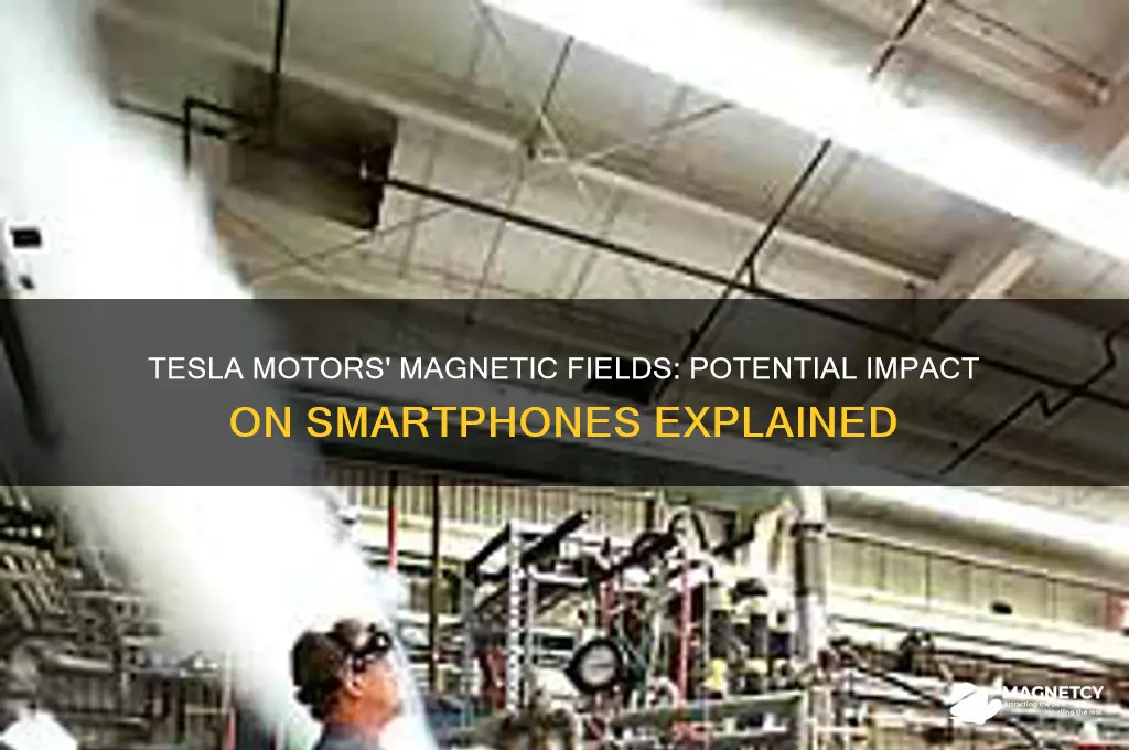 can magnetic field of tesla car motors affect phones
