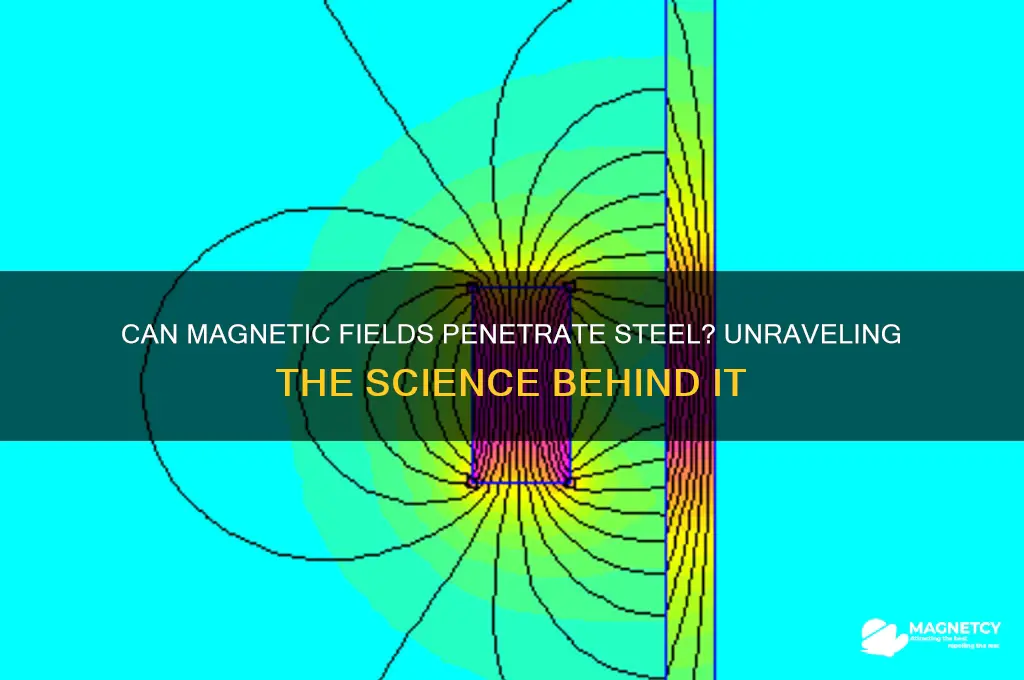 can magnetic field pass through steel
