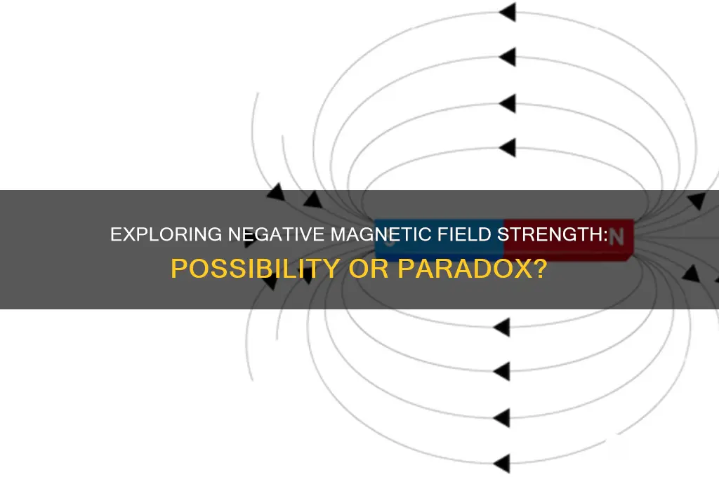 can magnetic field strength be negative