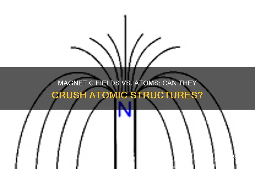 can magnetic fields crush atoms