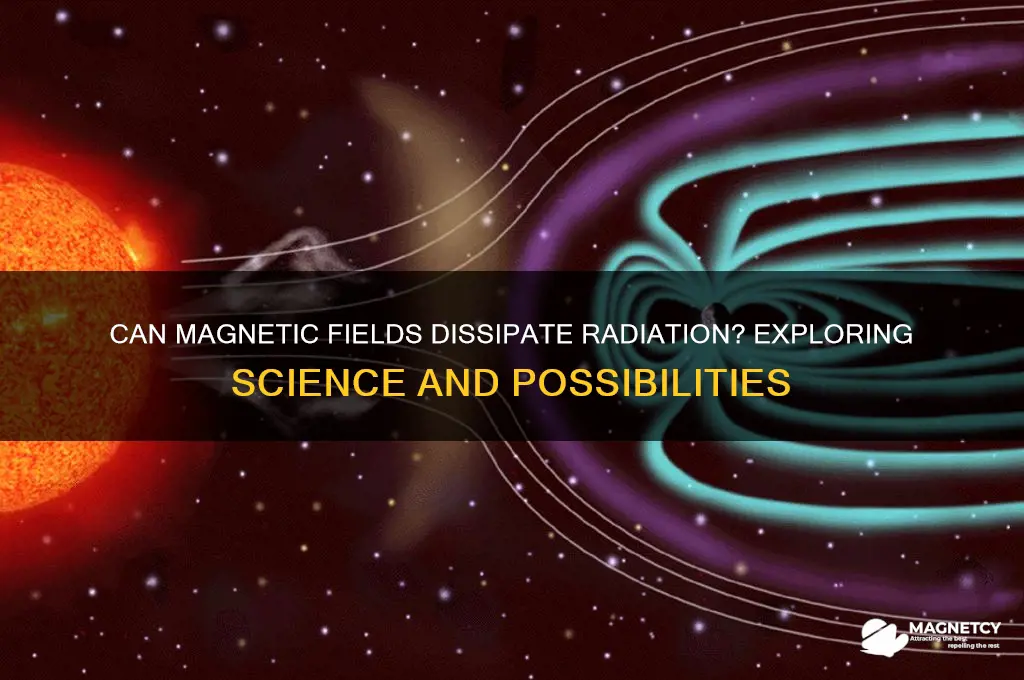 can magnetic fields dissipate radiation