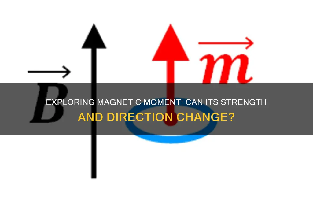 can magnetic moment change