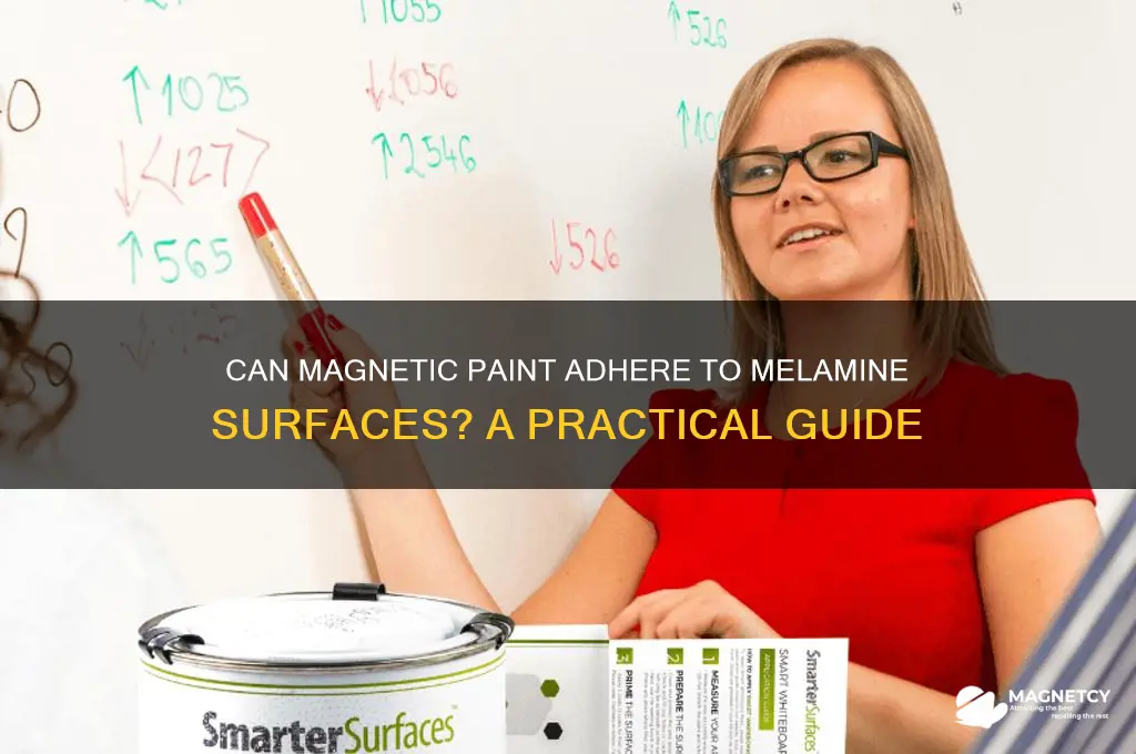 can magnetic paint be put on melamine