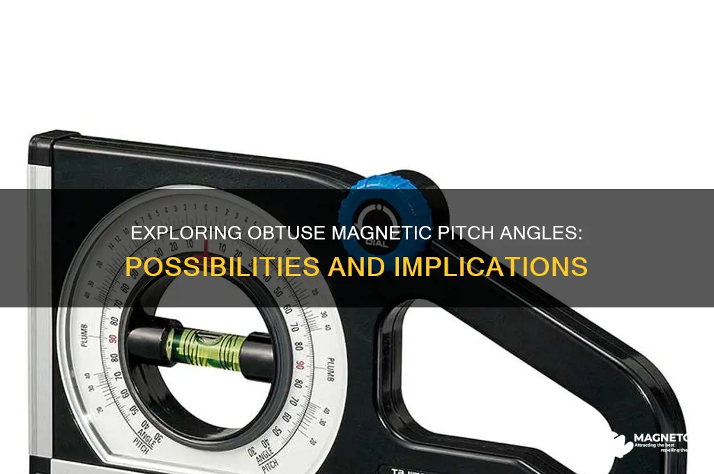 can magnetic pitch angle be obtuse