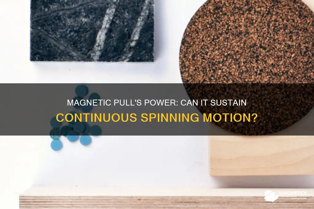 can magnetic pull keep things spinning