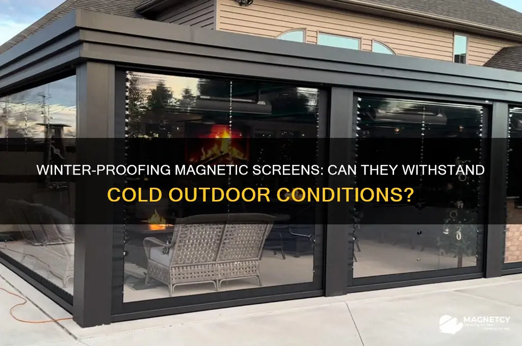 can magnetic screens be left out in winter