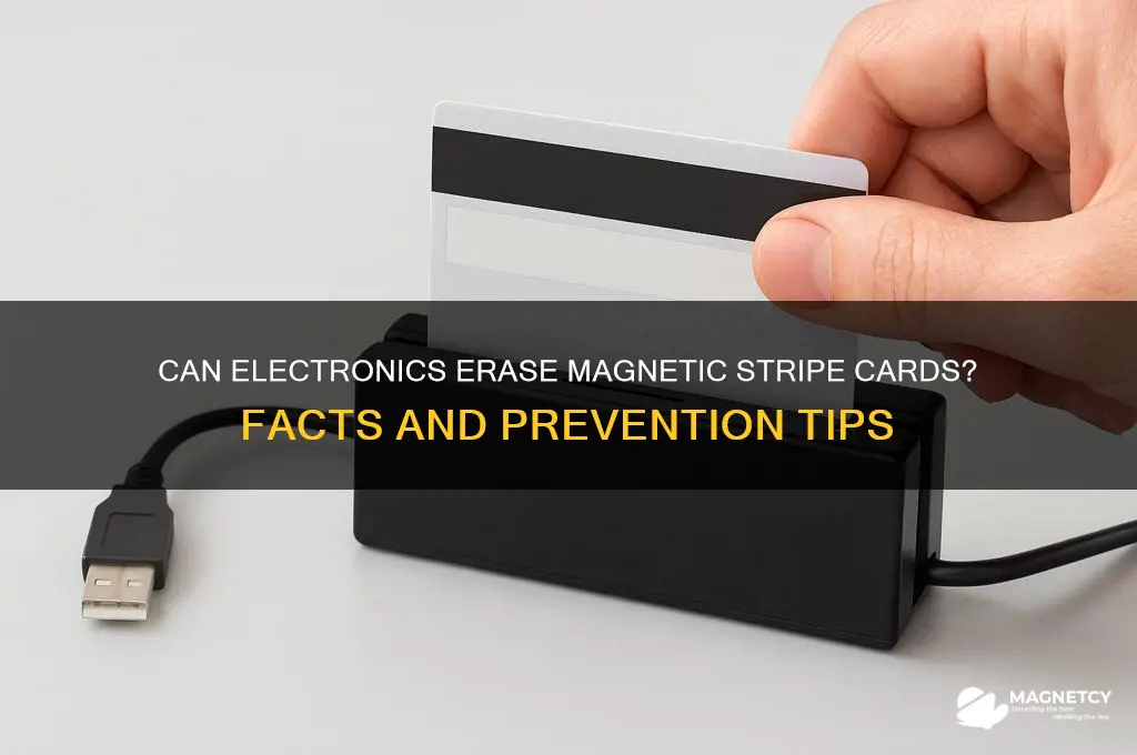 can magnetic stripe cards be erased by electronics