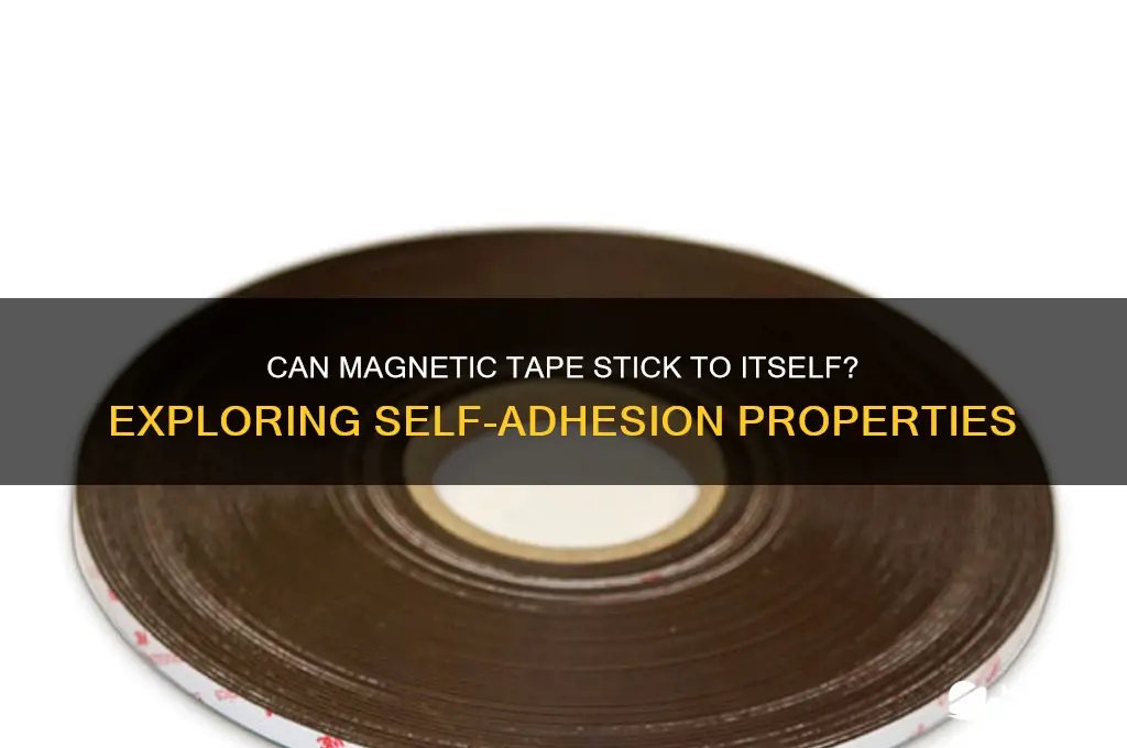 can magnetic tape stick to itself