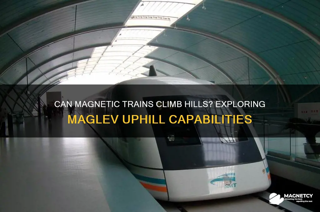 can magnetic trains go uphill