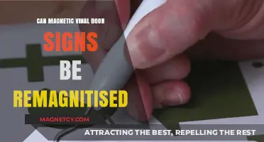 Reviving Magnetic Vinyl Door Signs: Can They Be Remagnetized?