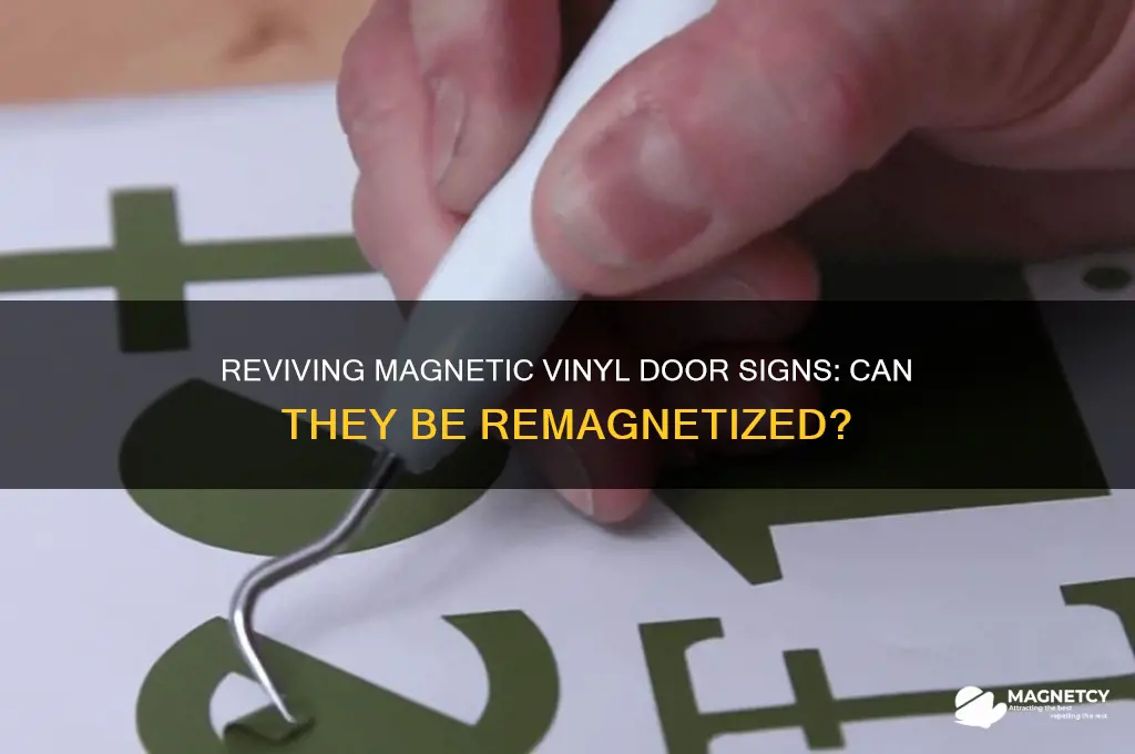 can magnetic vinal door signs be remagnitised