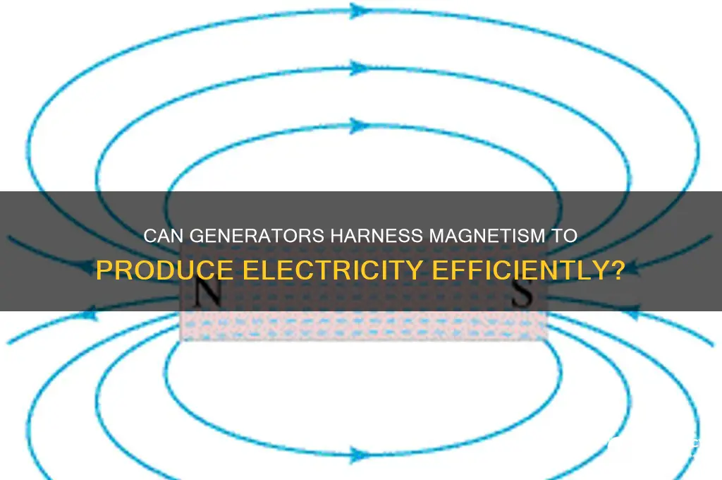 can magnetism be produced by generators