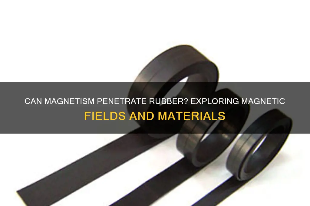 can magnetism pass through rubber