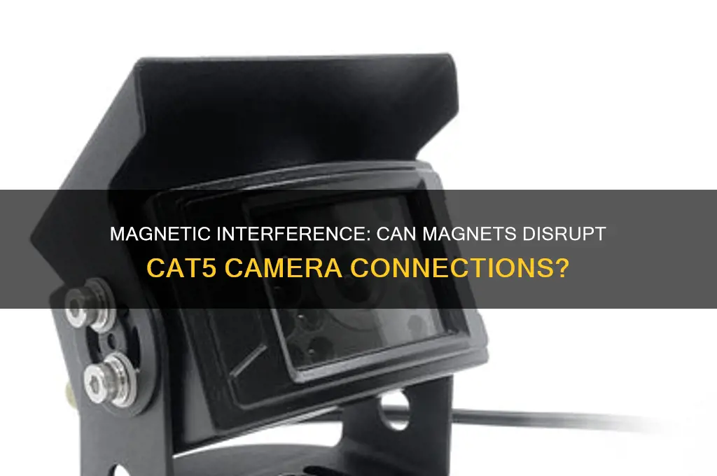 can magnets affect cat5 wire to camera