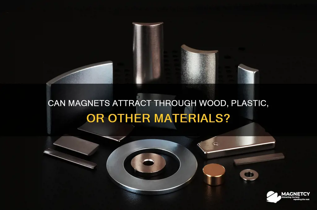 can magnets attract through substances
