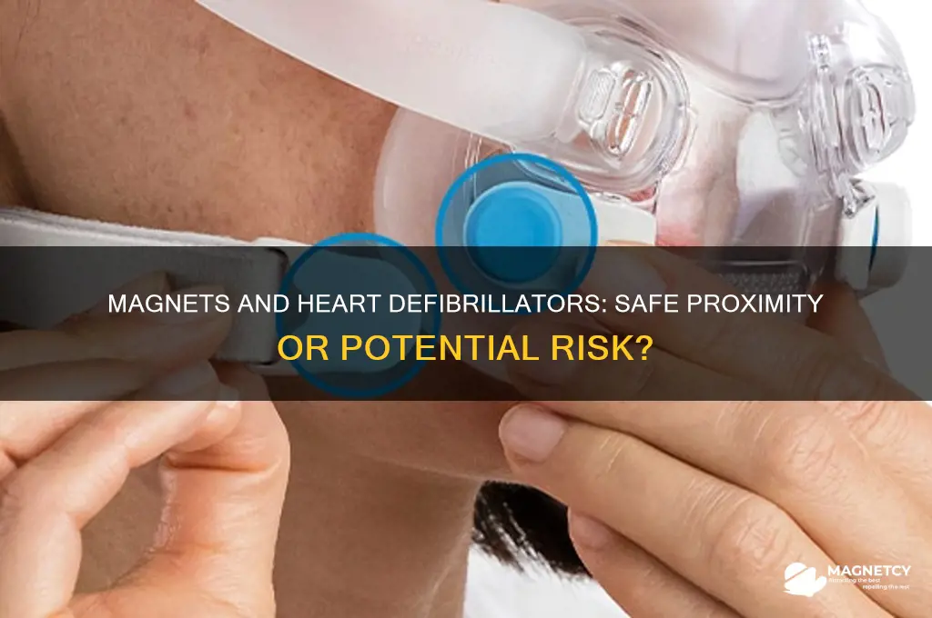 can magnets be around a heart defibrillator