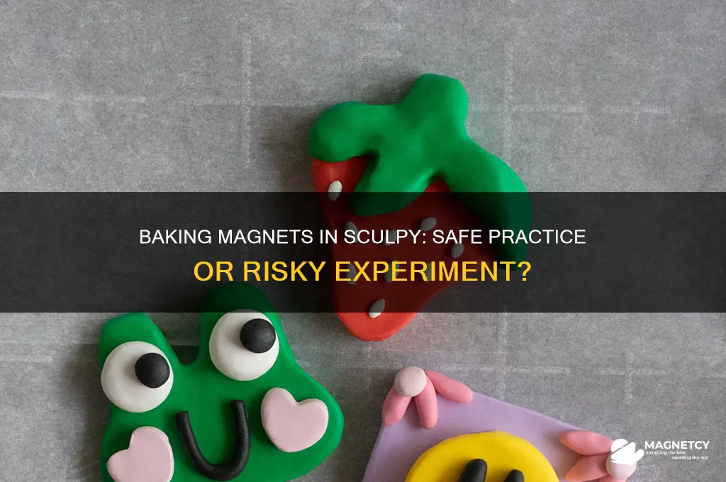 can magnets be baked in sculpy
