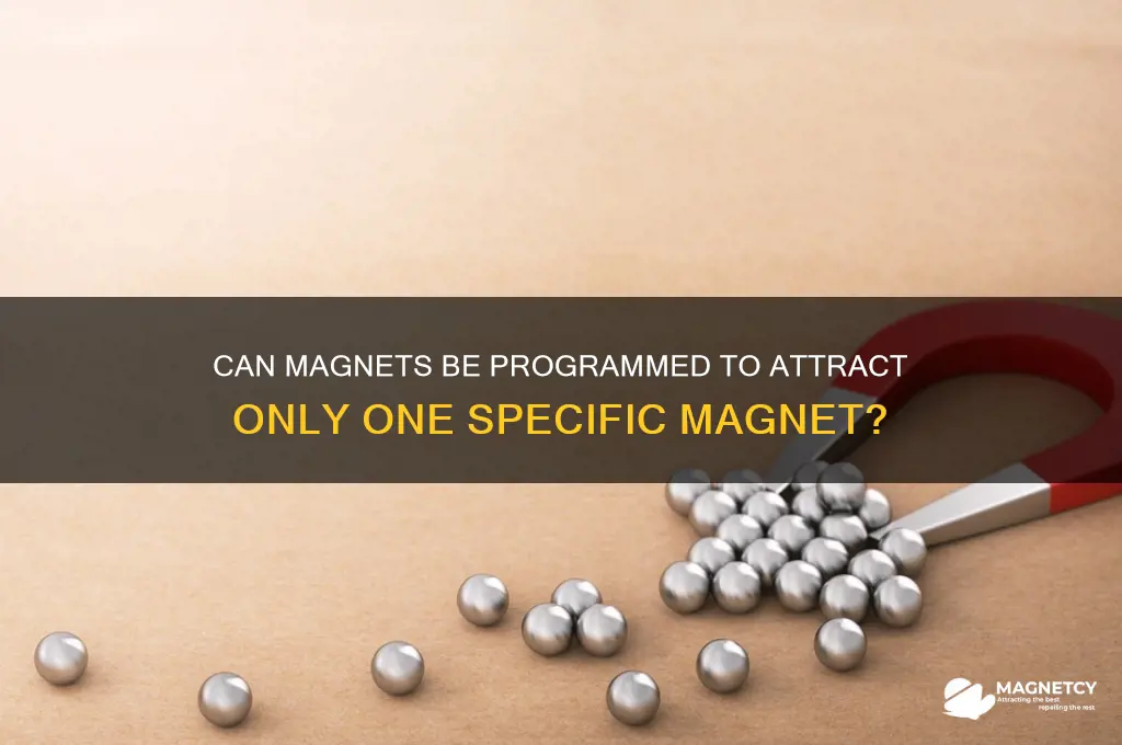 can magnets be fixed to attract only one other magnet