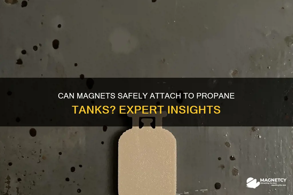 can magnets be placed on propane tanks