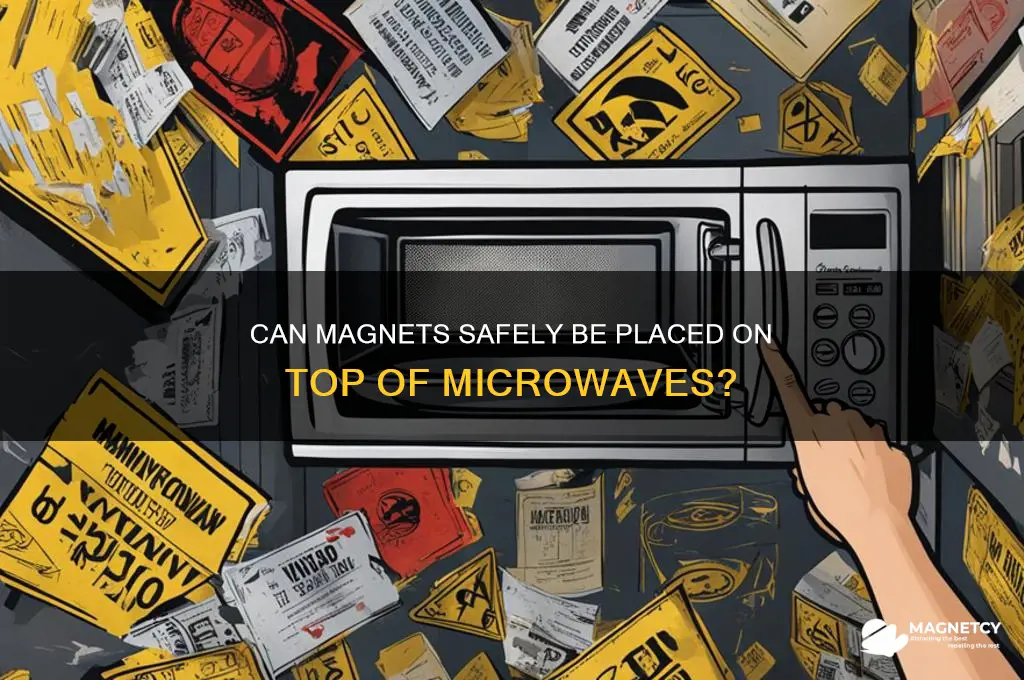can magnets be put on top of microwaves