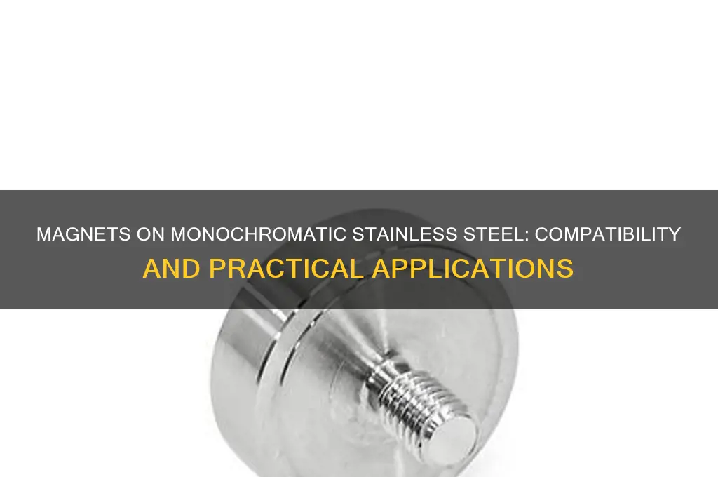 can magnets be used on monochromatic stainless steel