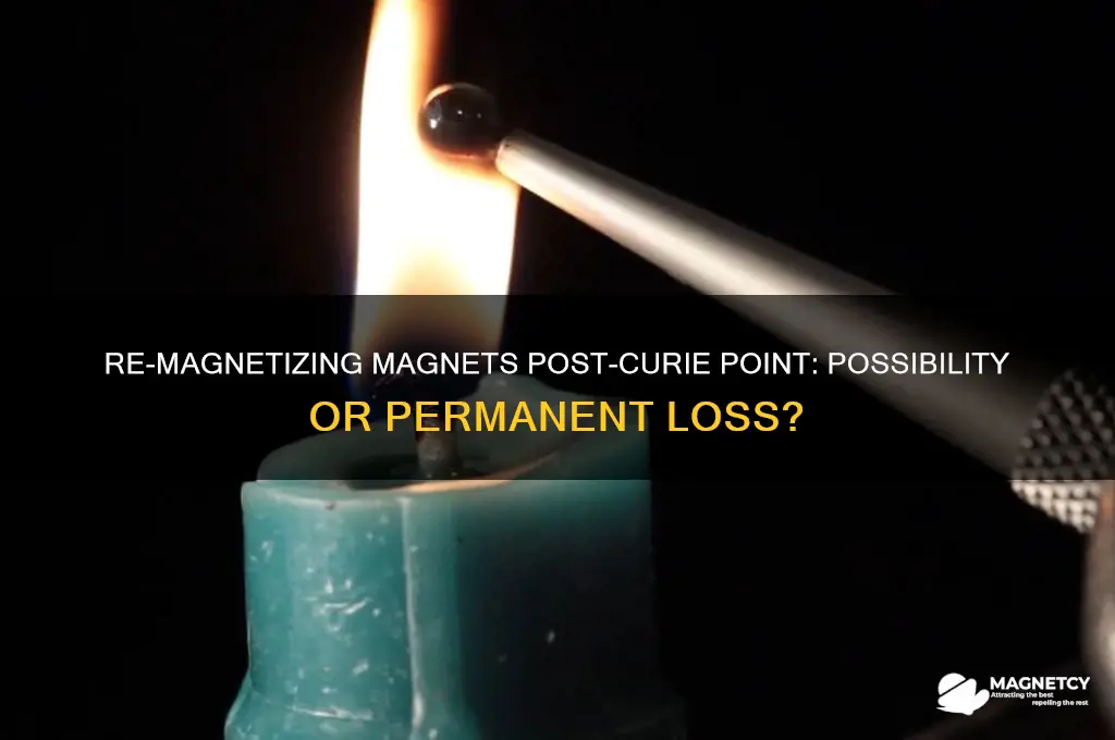 can magnets become re-magnetized after going over their curie point