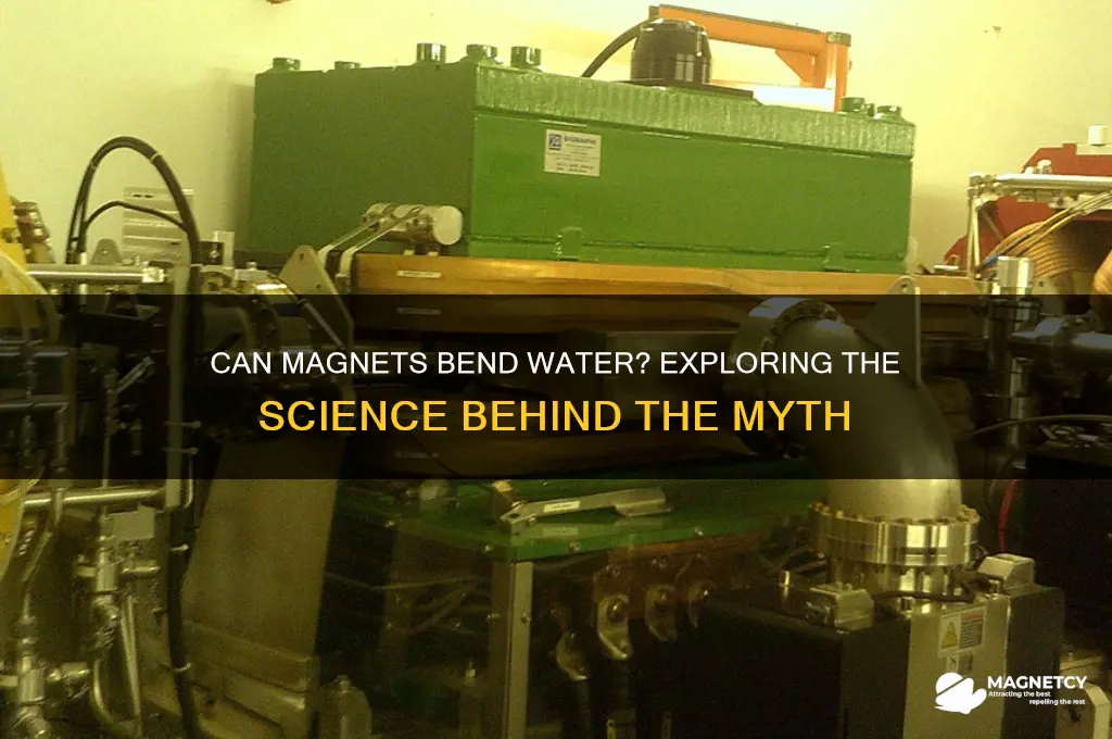 can magnets bend water