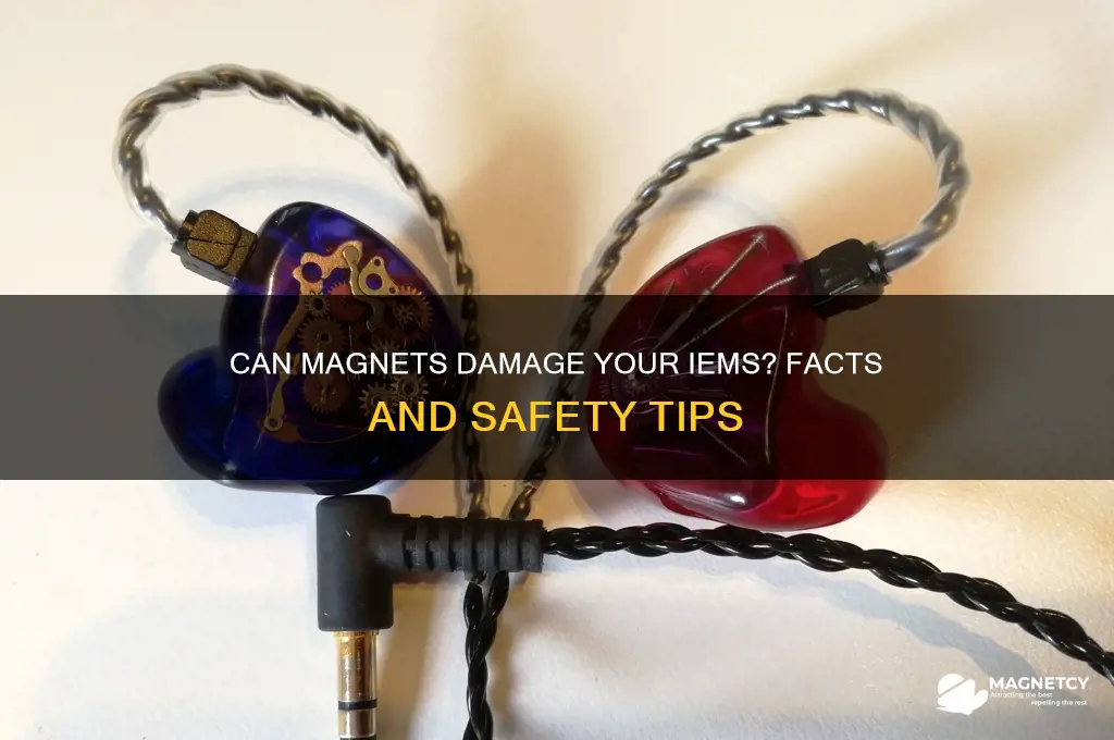 can magnets break an iem
