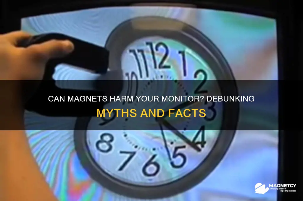 can magnets damage computer monitors