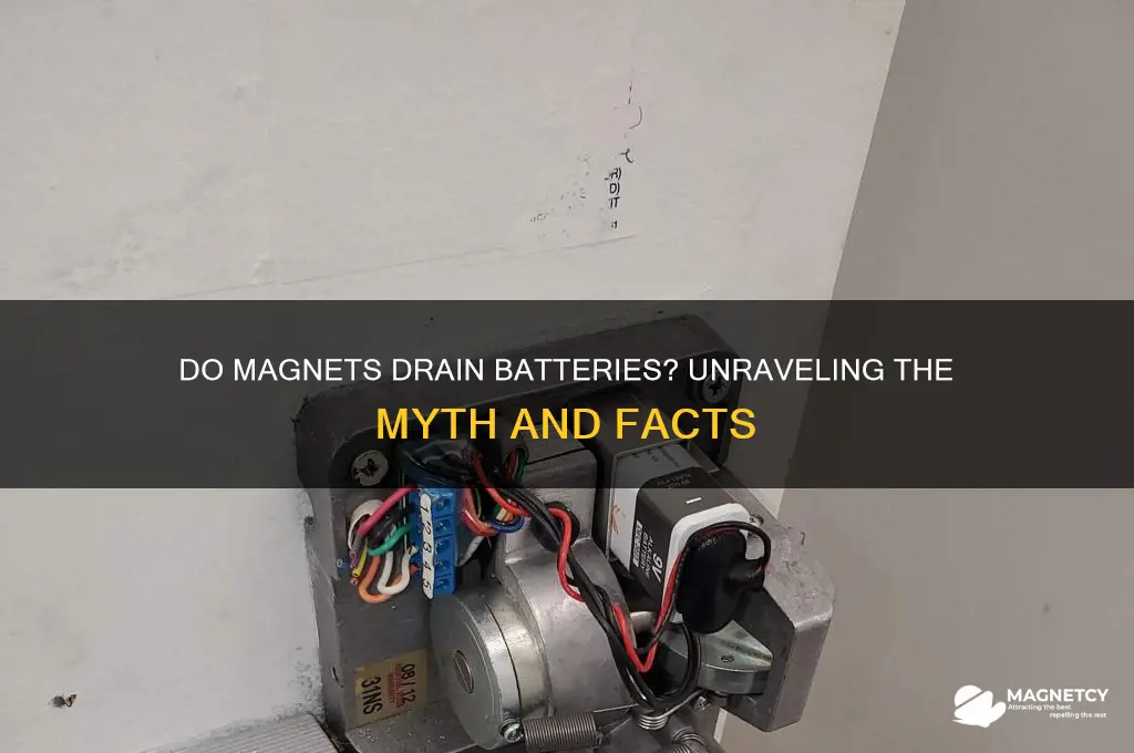 can magnets drain batteries