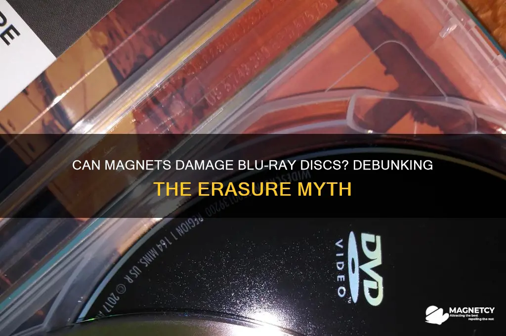 can magnets erase a blu ray