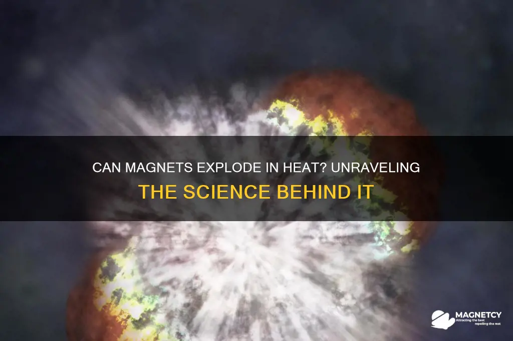 can magnets explode in heat