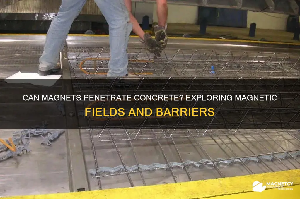 can magnets go through concrete