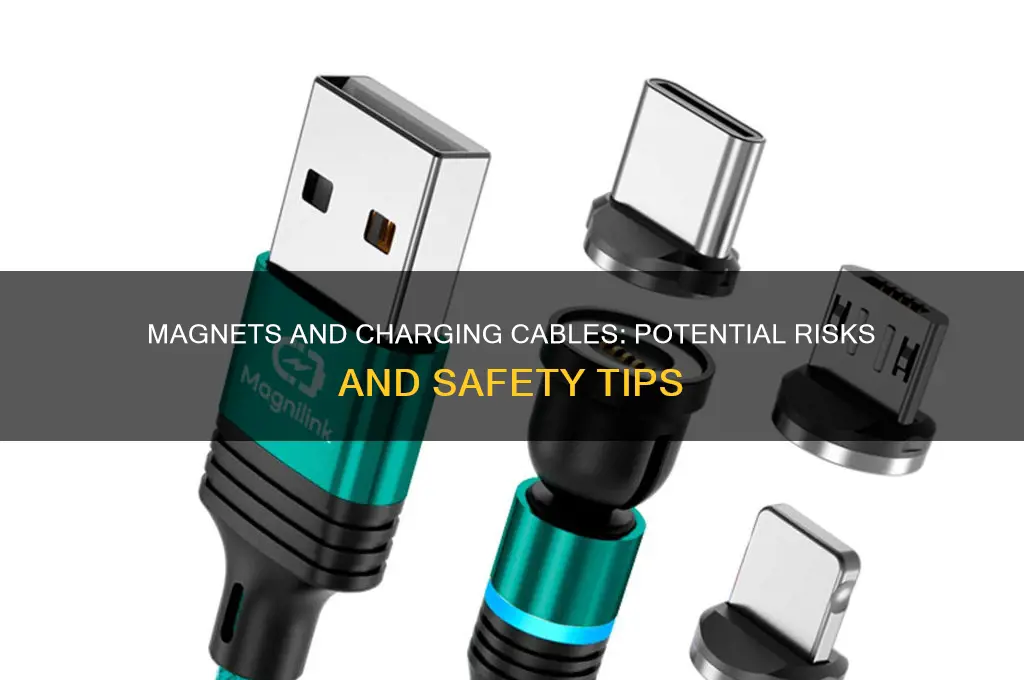 can magnets harm charging cables